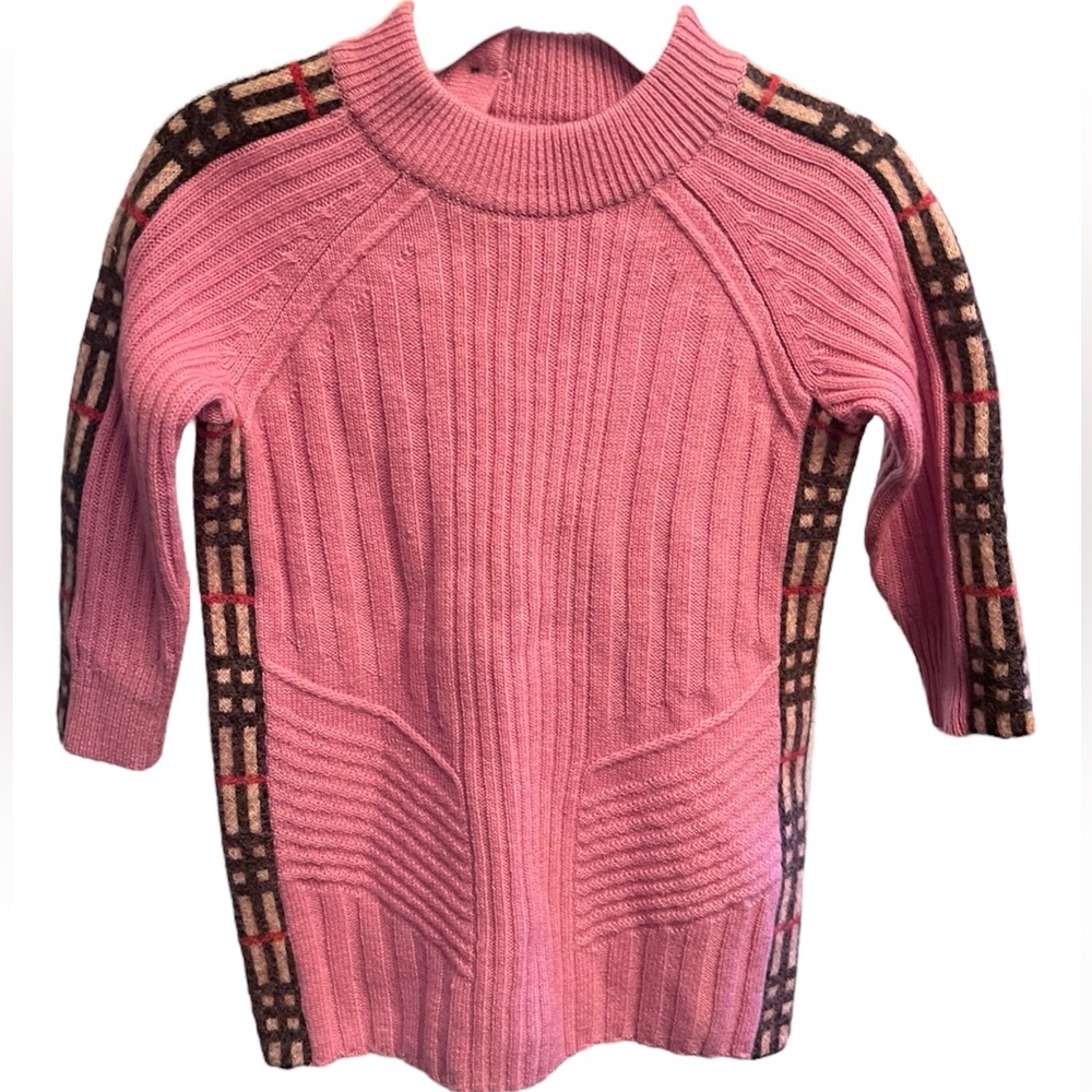Baby Girl Burberry Mini Cathina Sweater Dress